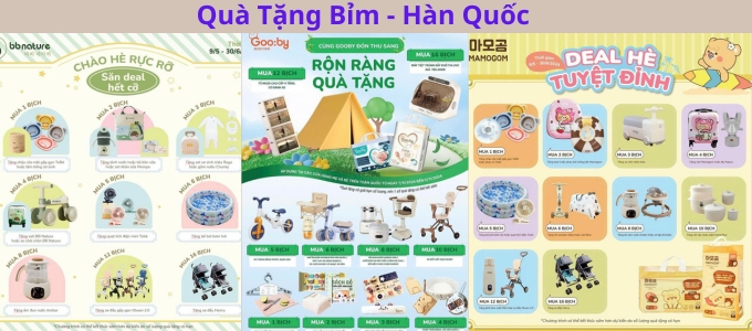 Quà Tặng Bỉm Hàn Quốc